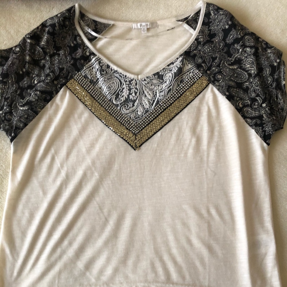 Miss me short sleeve embellished too